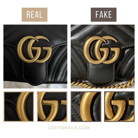 gucci contre facon|Gucci counterfeit vs real.